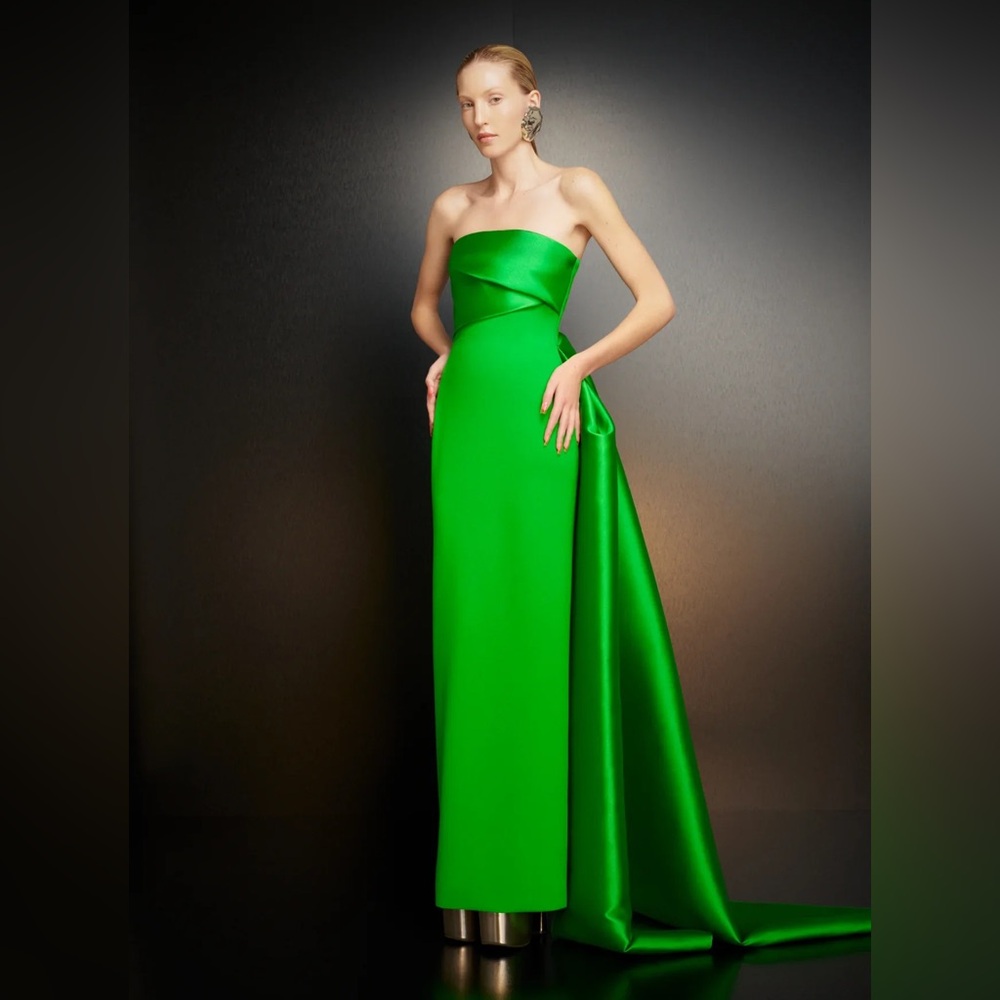 Solace London Kinsley Dress in Bright Green